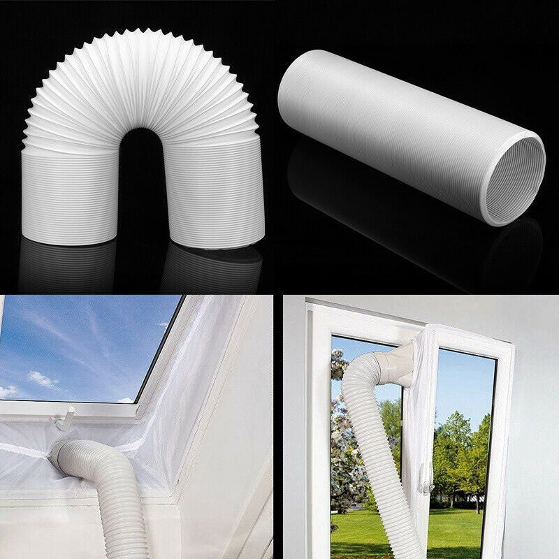 1.5M/2M Flexible Air Conditioner Exhaust Pipe Vent Hose Duct Outlet Diameter 130/150mm Telescopic Exhaust Duct