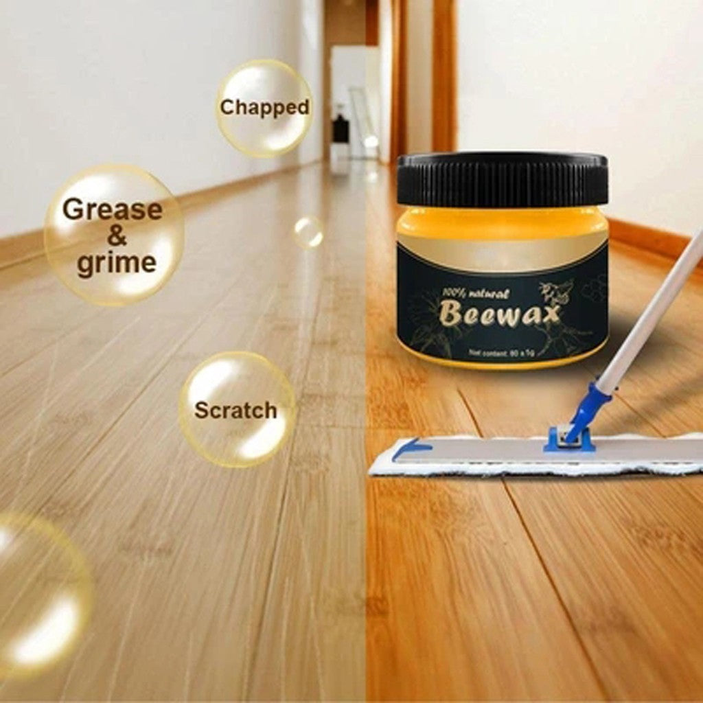 4pcs Mintiml Wood Seasoning Beewax Floor beeswax Furniture care polishing waterproof