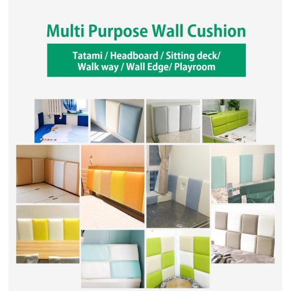 SG EmmAmy® Wall Cushion Baby Protection Pad Wall Paper Headboard DIY Wall protector Playroom size 20x50/30x30CM