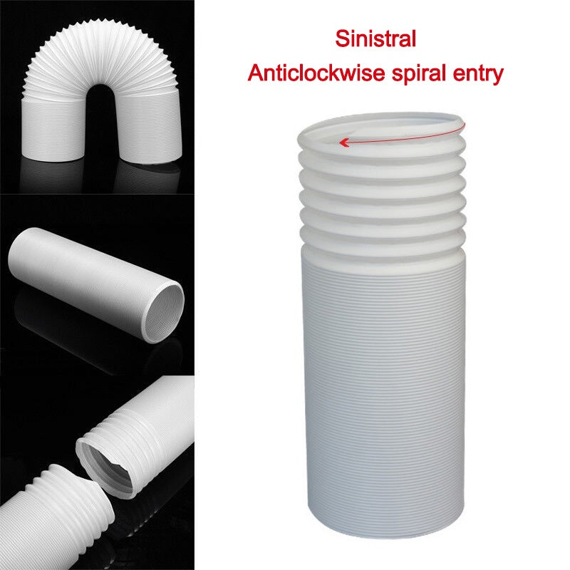 1.5M/2M Flexible Air Conditioner Exhaust Pipe Vent Hose Duct Outlet Diameter 130/150mm Telescopic Exhaust Duct