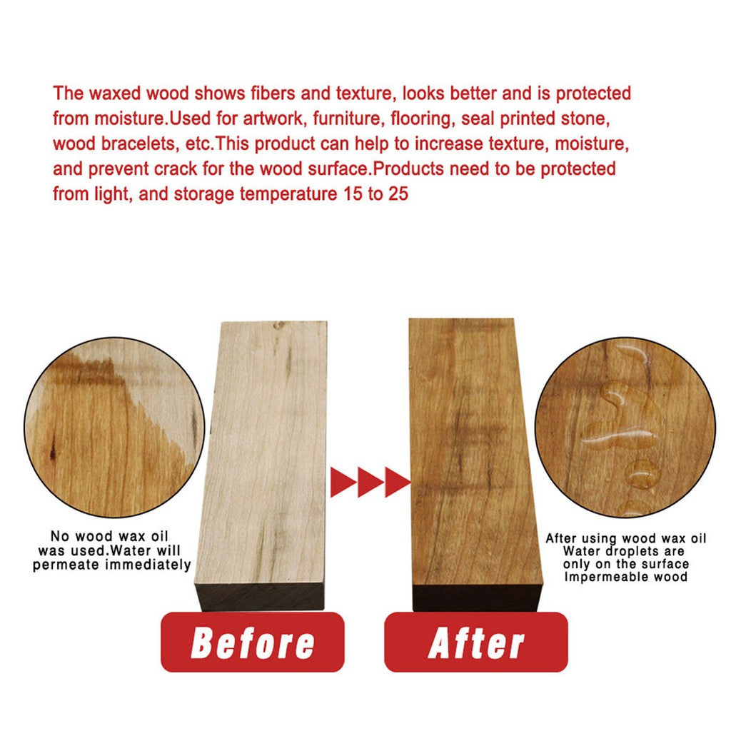 4pcs Mintiml Wood Seasoning Beewax Floor beeswax Furniture care polishing waterproof