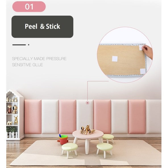 SG EmmAmy® Wall Cushion Baby Protection Pad Wall Paper Headboard DIY Wall protector Playroom size 20x50/30x30CM
