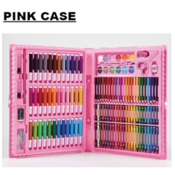 Kids 208pcs/150pcs Art Set Drawing Marker Painting Color Pen Crayon Pastel Set