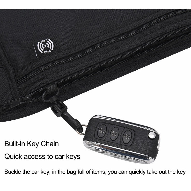 Sport Waist Wallet /Secure Travel Money Belt /Anti-Theft Passport Wallets for Men & Women With RFID Blocking