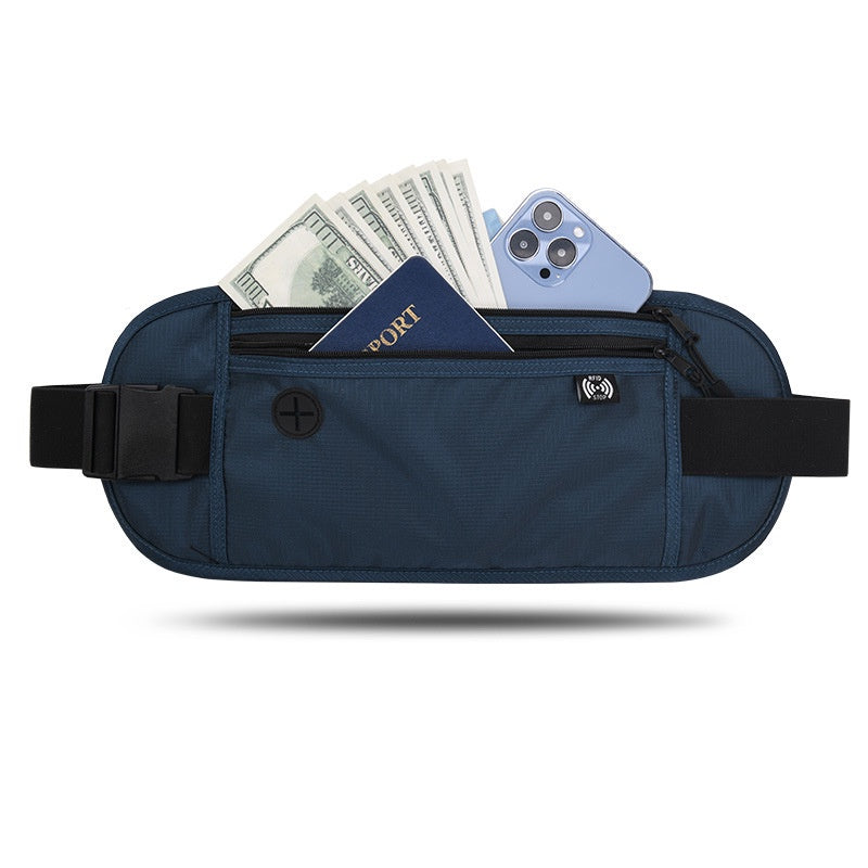 Sport Waist Wallet /Secure Travel Money Belt /Anti-Theft Passport Wallets for Men & Women With RFID Blocking