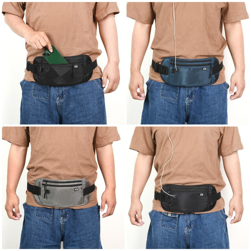 Sport Waist Wallet /Secure Travel Money Belt /Anti-Theft Passport Wallets for Men & Women With RFID Blocking