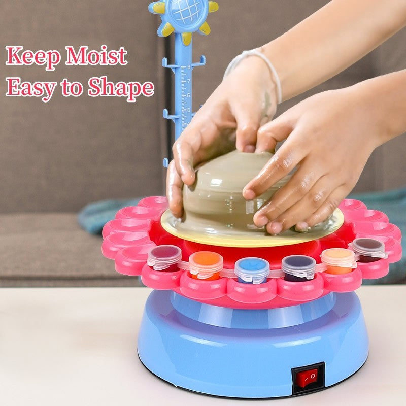 Kids DIY Ceramic Pottery Machine Mini Ceramic Handmade Craft Toys Educational Toys