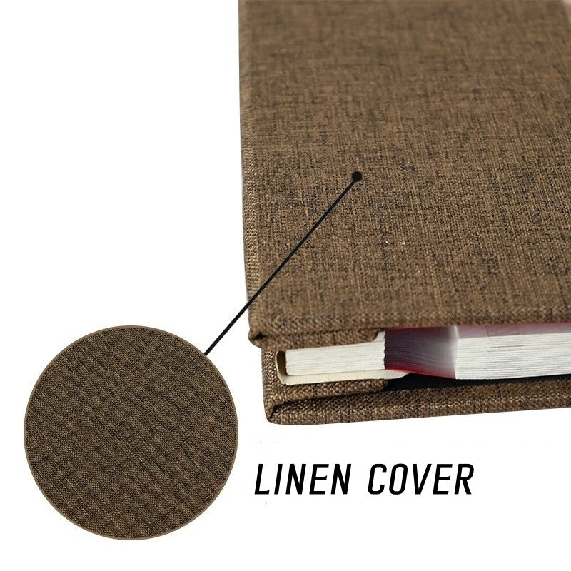 Linen DIY Self Adhesive Photo Album Photo Book Scrapbook Wedding/Baby Album 3R/4R/5R Birthday Gift Anniversary