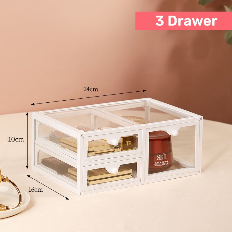 Makeup Organizer Cosmetic Organiser Large Capacity For Skincare Products Stackable Storage Box