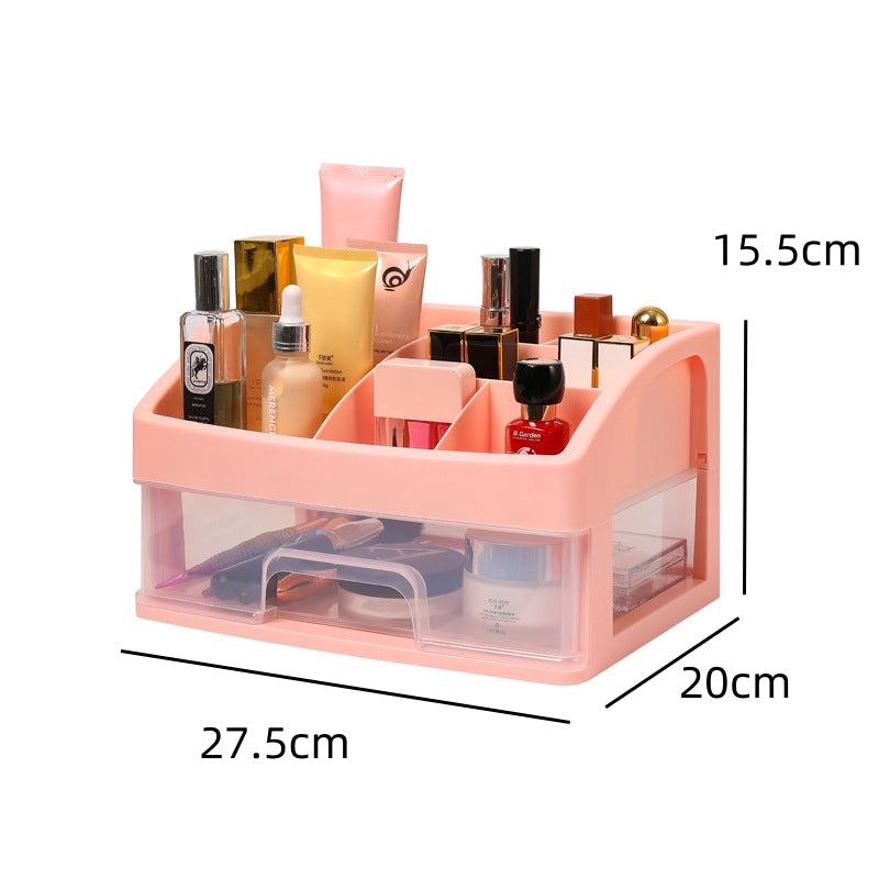 Dressing Table Makeup Organizer Cosmetic Storage Box Desktop Skincare Organizer