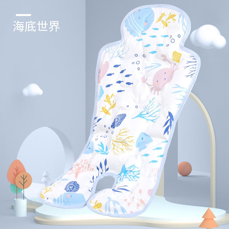 Korean Multifunctional Baby Stroller Cushion Liner Safety Seat Pad Universal Stroller Cotton Pad Warm/Ice Mat
