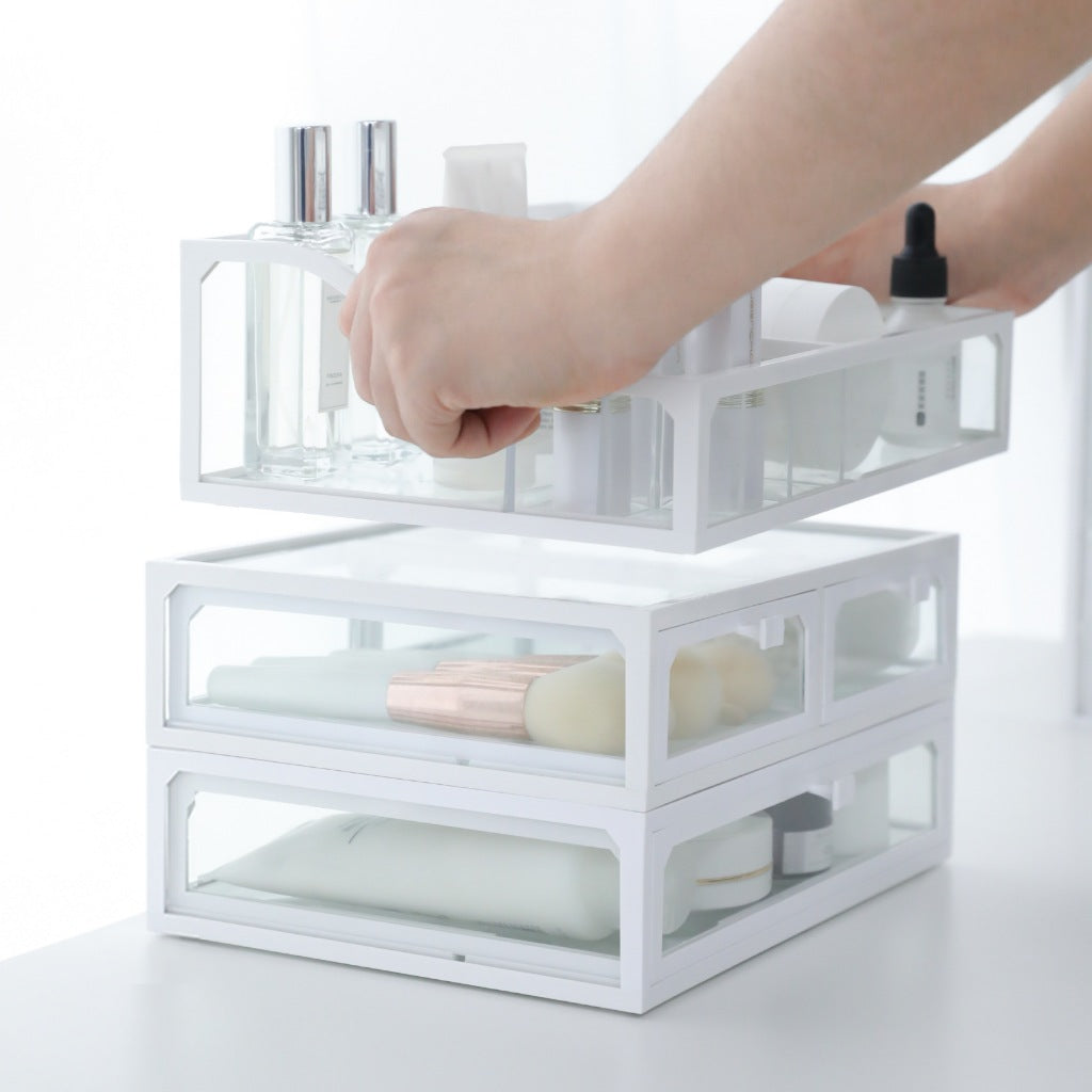Makeup Organizer Cosmetic Organiser Large Capacity For Skincare Products Stackable Storage Box