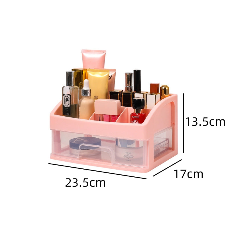 Dressing Table Makeup Organizer Cosmetic Storage Box Desktop Skincare Organizer