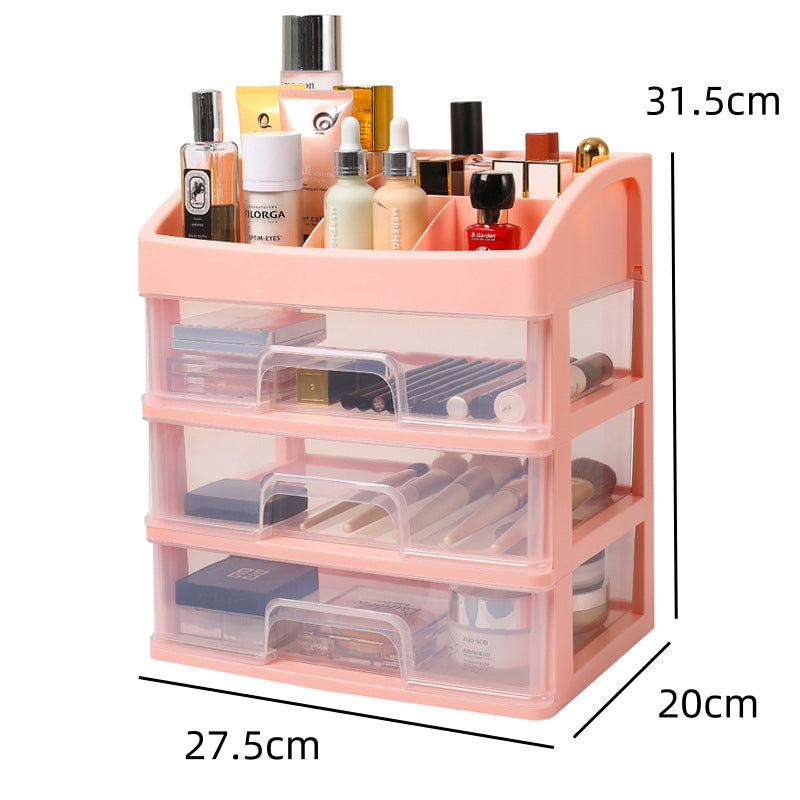 Dressing Table Makeup Organizer Cosmetic Storage Box Desktop Skincare Organizer
