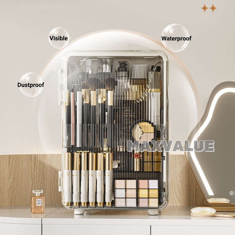 Makeup Organizer Skincare Organiser Cosmetic Storage Box Transparent