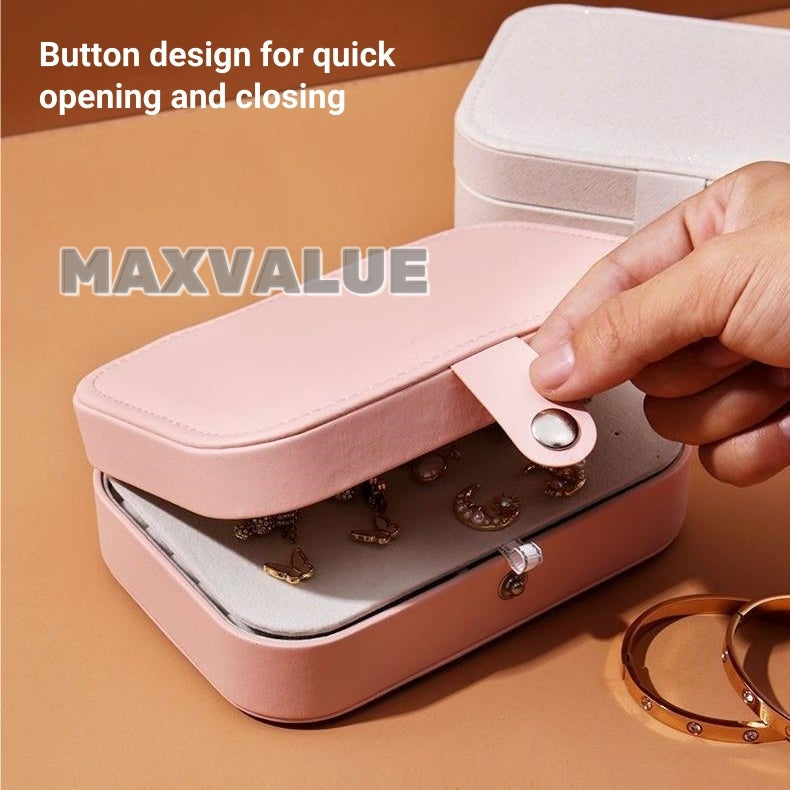 Travel Jewelry Storage Box Velvet Portable PU Leather Earring | Ring | Bracelet | Necklace Organizer