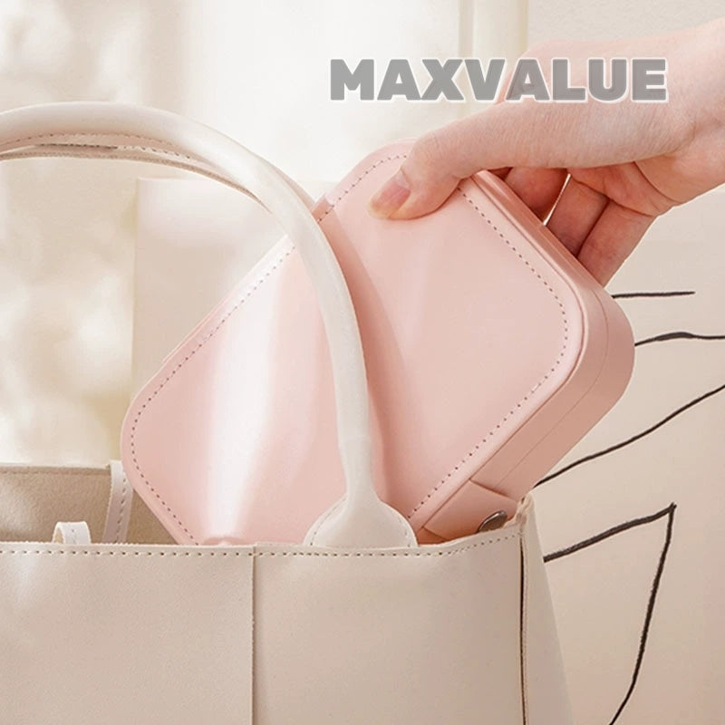 Travel Jewelry Storage Box Velvet Portable PU Leather Earring | Ring | Bracelet | Necklace Organizer
