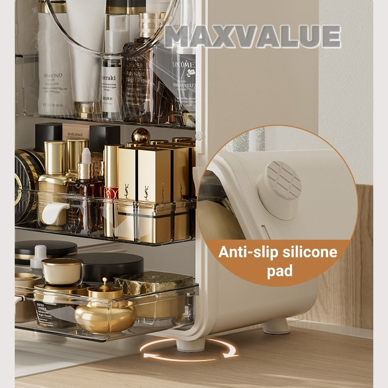 Makeup Organizer Skincare Organiser Cosmetic Storage Box Transparent