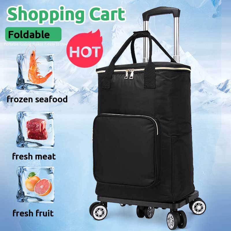 Retractable folding grocery Personal shopping cart shopping trolley/Trollies market trolley