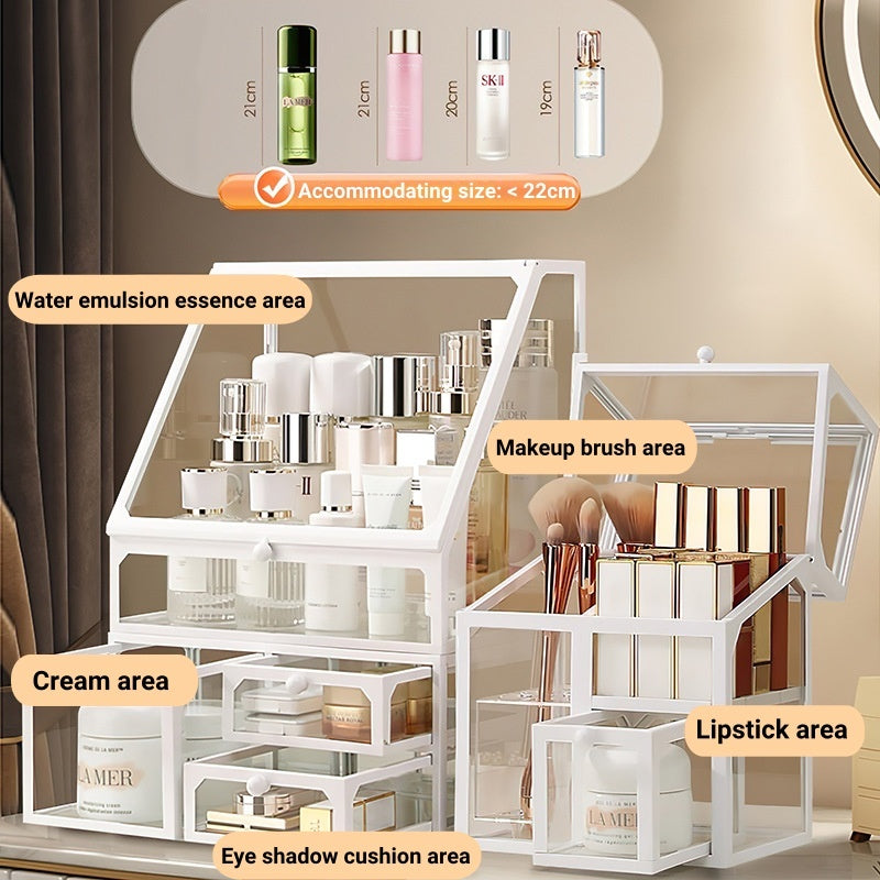 Makeup Organizer Cosmetic Organiser Large Capacity For Skincare Products Stackable Storage Box