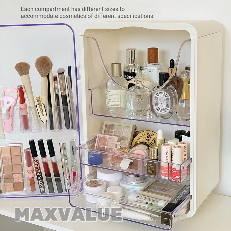 Makeup Organizer Skincare Organiser Cosmetic Storage Box Transparent