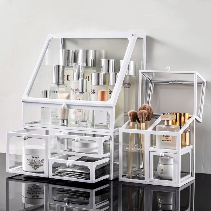Makeup Organizer Cosmetic Organiser Large Capacity For Skincare Products Stackable Storage Box