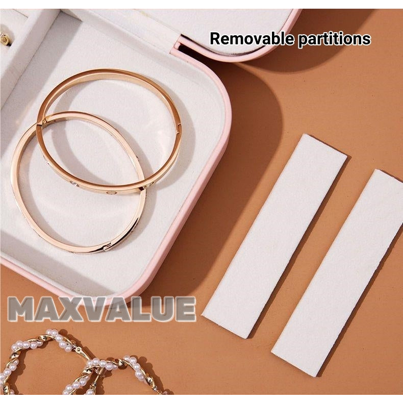 Travel Jewelry Storage Box Velvet Portable PU Leather Earring | Ring | Bracelet | Necklace Organizer
