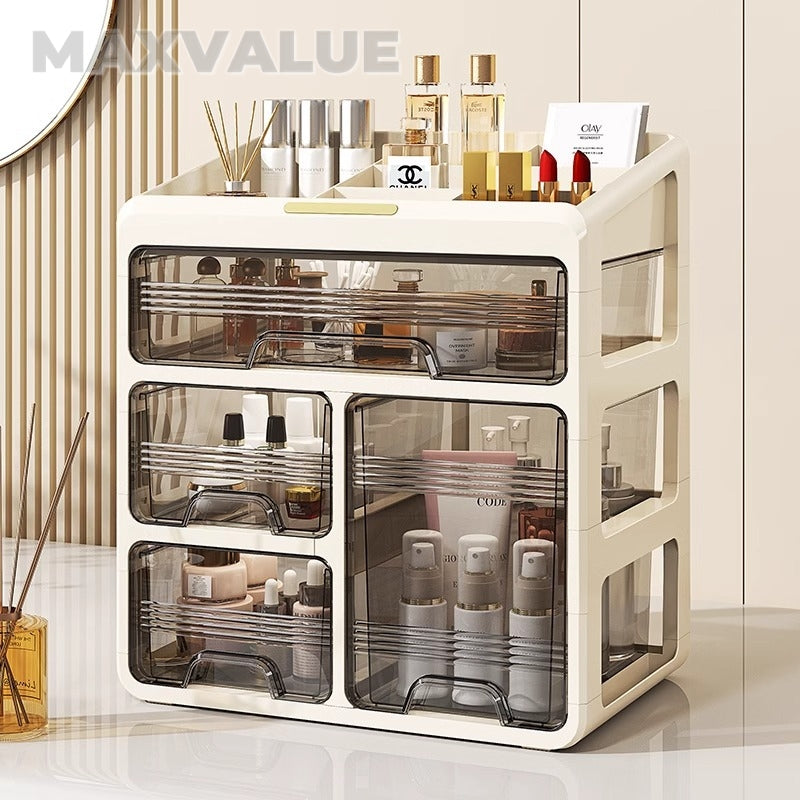 Dressing Table Makeup Organizer Cosmetic Storage Box Desktop Skincare Organizer