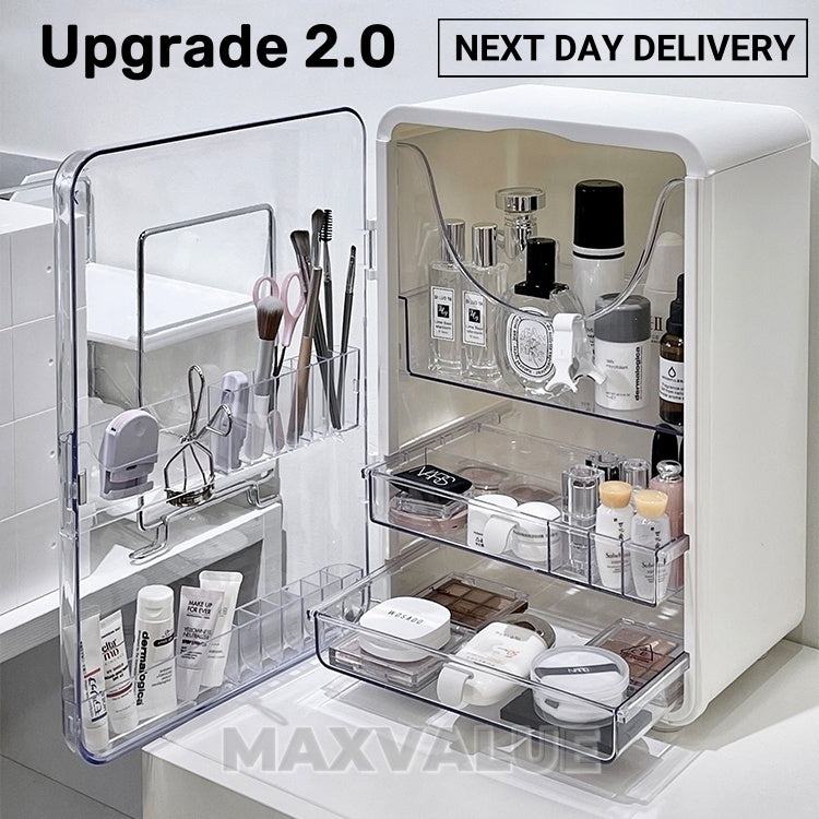 Makeup Organizer Skincare Organiser Cosmetic Storage Box Transparent