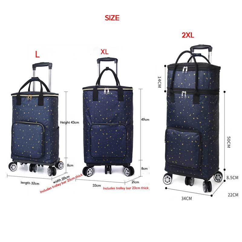 Retractable folding grocery Personal shopping cart shopping trolley/Trollies market trolley