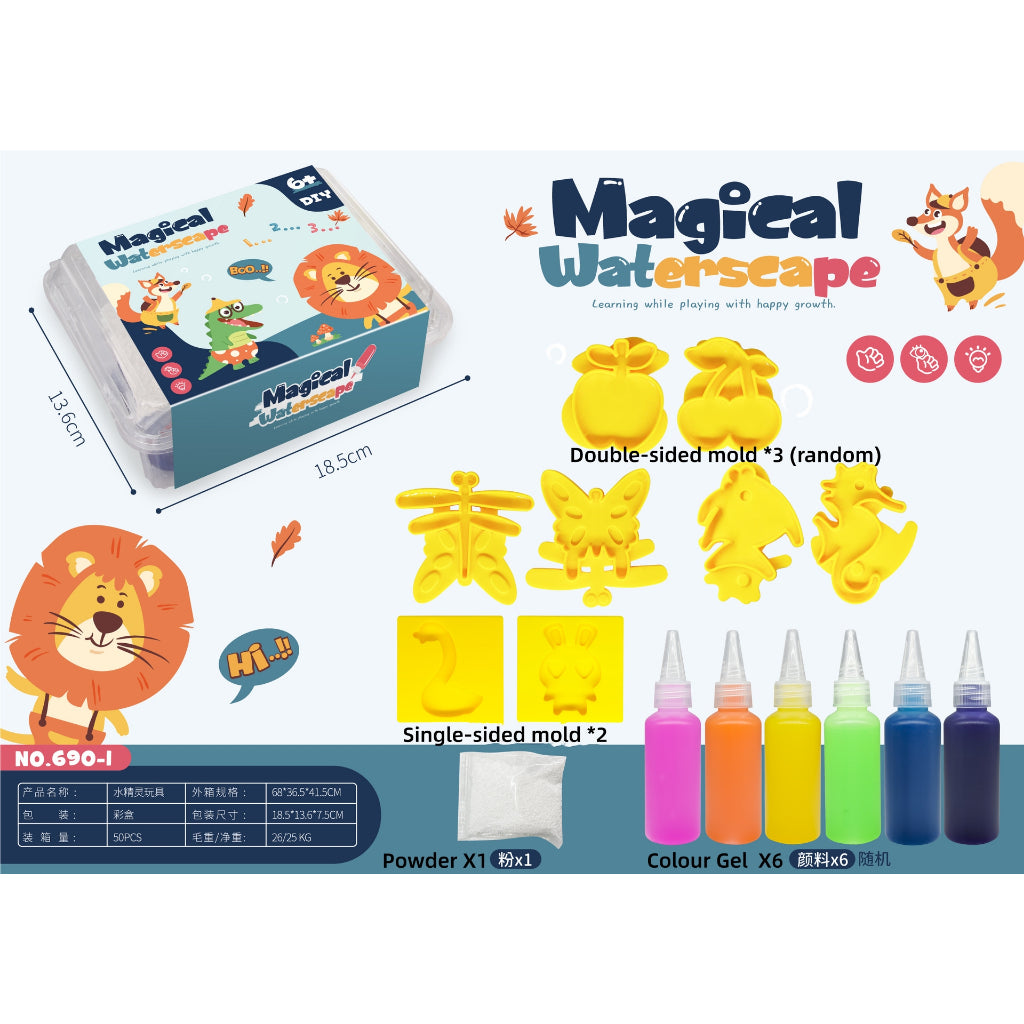 DIY Magic Water Elves Aqua Jelly Educational Sensory Fun Science Toys Learning Magical Waterscape