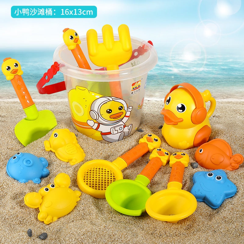 18Pcs/Set Children's Beach Toy Set Play Sand Tools Shovel and Bucket