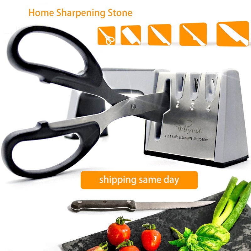 Knife Sharpener 4 Stage Kitchen Whetstone