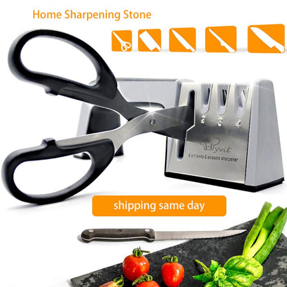 Knife Sharpener 4 Stage Kitchen Whetstone