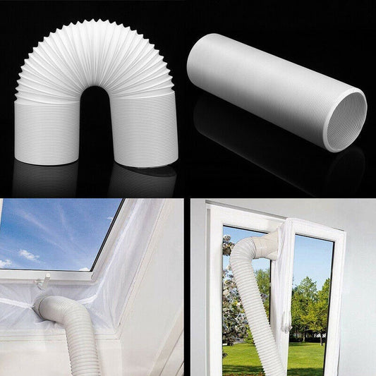 1.5M/2M Flexible Air Conditioner Exhaust Pipe Vent Hose Duct Outlet Diameter 130/150mm Telescopic Exhaust Duct
