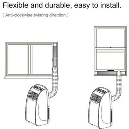 1.5M/2M Flexible Air Conditioner Exhaust Pipe Vent Hose Duct Outlet Diameter 130/150mm Telescopic Exhaust Duct