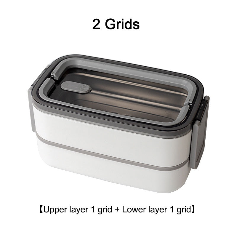 304 Stainless Steel Lunch Box Bento Box Double compartment Portable Lunch Box Suitable for Microwave