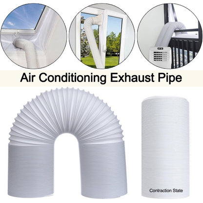 1.5M/2M Flexible Air Conditioner Exhaust Pipe Vent Hose Duct Outlet Diameter 130/150mm Telescopic Exhaust Duct