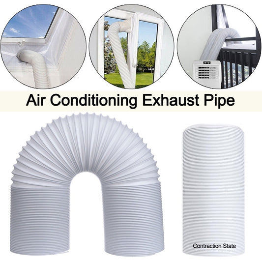 1.5M/2M Flexible Air Conditioner Exhaust Pipe Vent Hose Duct Outlet Diameter 130/150mm Telescopic Exhaust Duct
