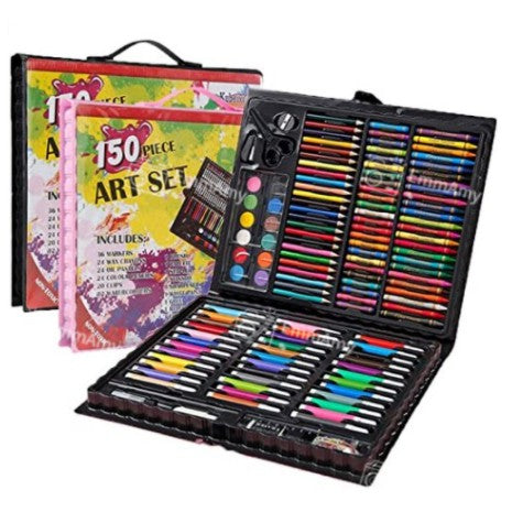 Kids 208pcs/150pcs Art Set Drawing Marker Painting Color Pen Crayon Pastel Set