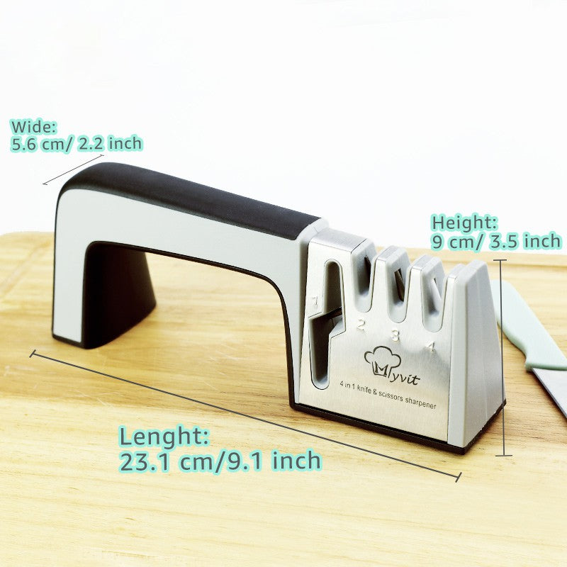 Knife Sharpener 4 Stage Kitchen Whetstone