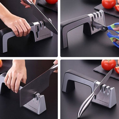 Knife Sharpener 4 Stage Kitchen Whetstone