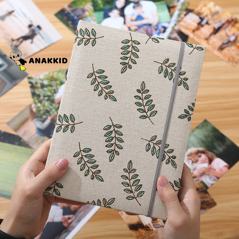 4R Photo Album 200 Sheets Insert Type Photobook 6 Inch Photo Cloth Album Christmas Gifts