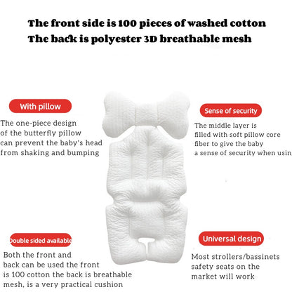Korean Multifunctional Baby Stroller Cushion Liner Safety Seat Pad Universal Stroller Cotton Pad Warm/Ice Mat