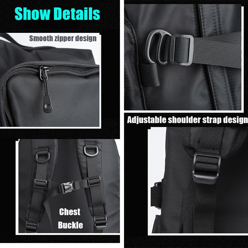 Japanese Trendy Backpack Men's Anti-theft Travel Backpack College Student School Bag Computer Bag