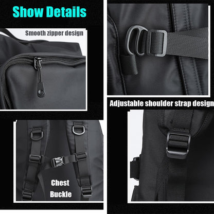 Japanese Trendy Backpack Men's Anti-theft Travel Backpack College Student School Bag Computer Bag