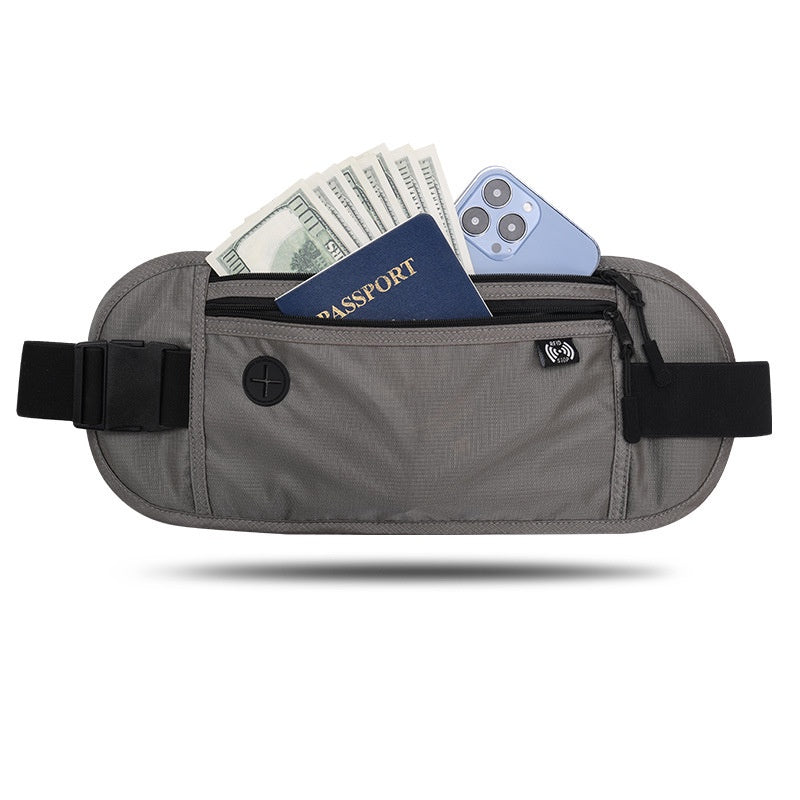 Sport Waist Wallet /Secure Travel Money Belt /Anti-Theft Passport Wallets for Men & Women With RFID Blocking
