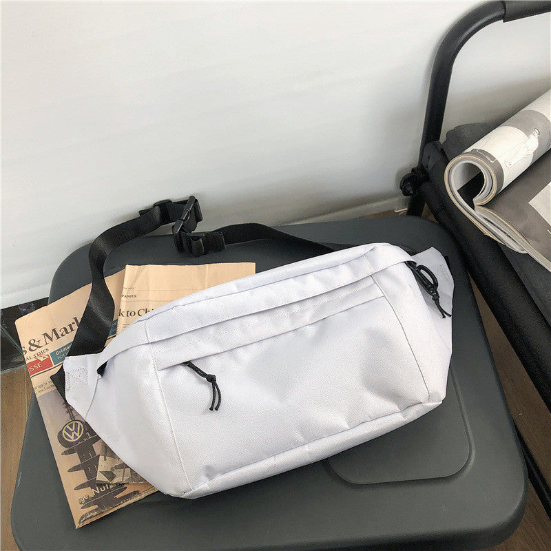 Large-capacity Functional Chest Bag Canvas Crossbody Bag Fashion Waist Bag Shoulder Bag for Men Women Couple