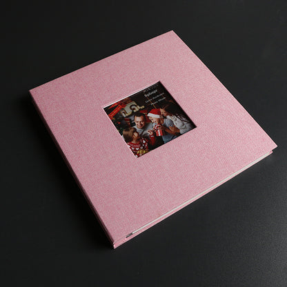 Linen DIY Self Adhesive Photo Album Photo Book Scrapbook Wedding/Baby Album 3R/4R/5R Birthday Gift Anniversary