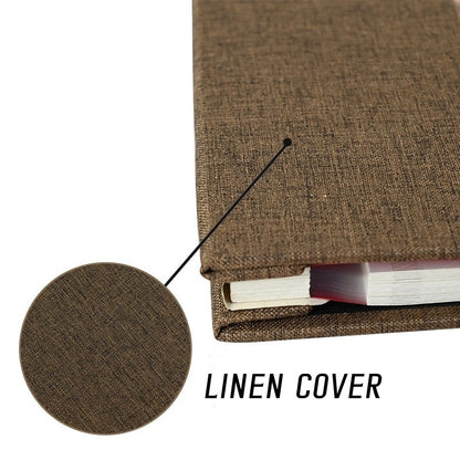 Linen DIY Self Adhesive Photo Album Photo Book Scrapbook Wedding/Baby Album 3R/4R/5R Birthday Gift Anniversary